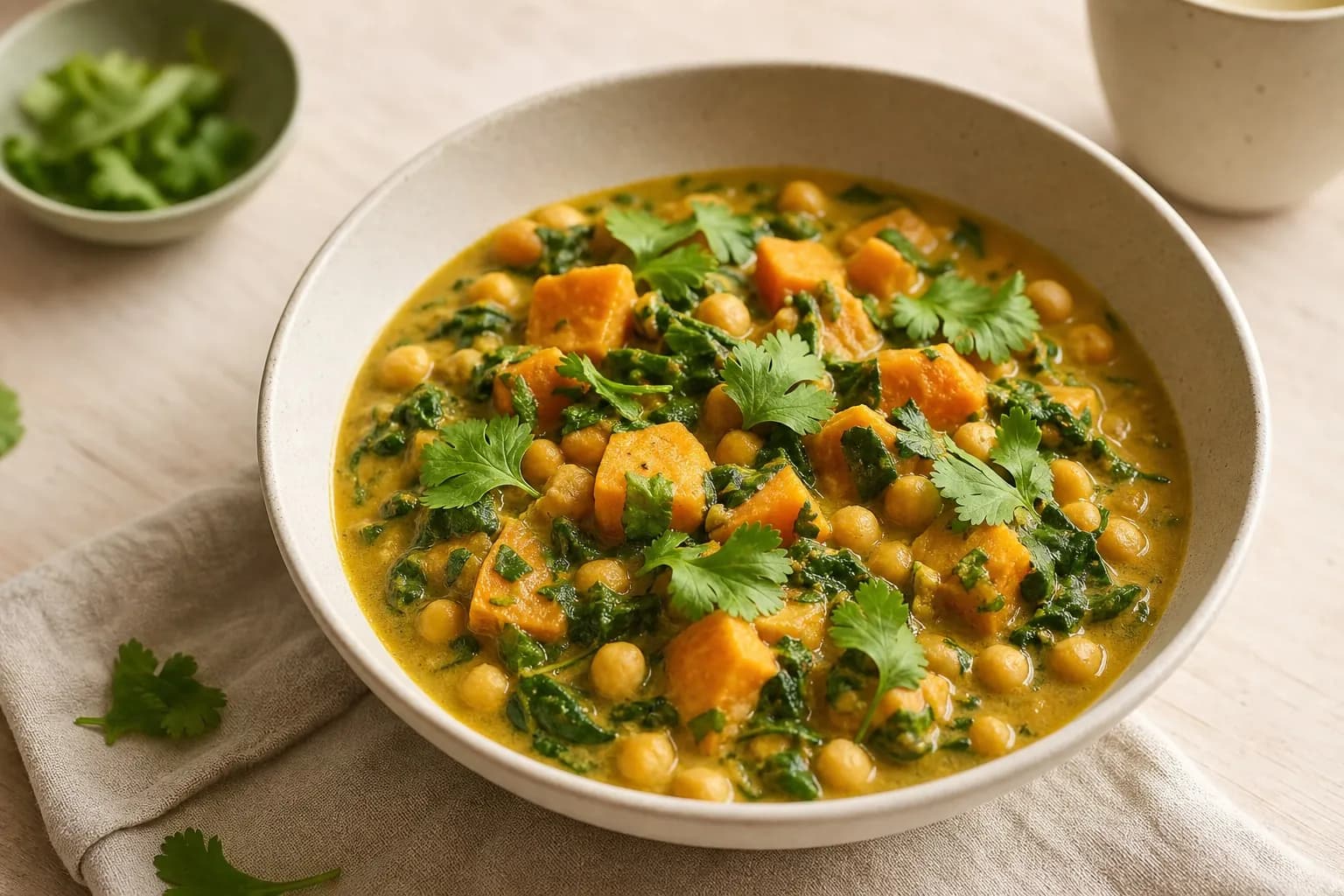 Curry de pois chiches à la tomate