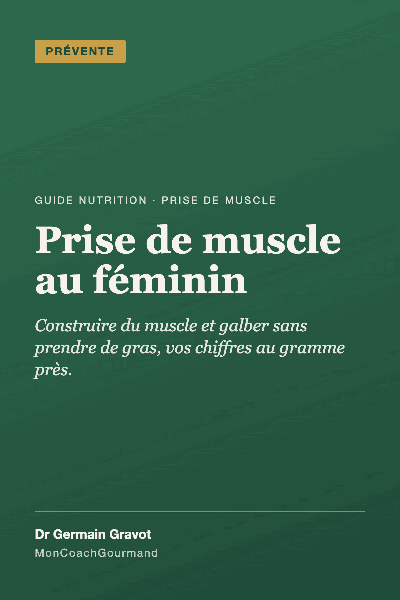 Couverture du guide Prise de muscle au féminin de MonCoachGourmand