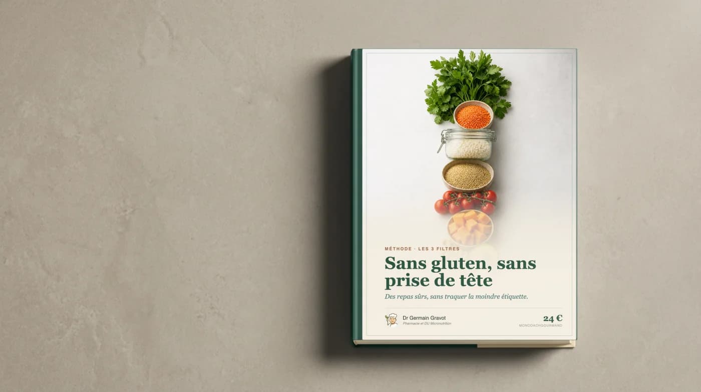 Couverture du guide Sans gluten, sans prise de tête de MonCoachGourmand