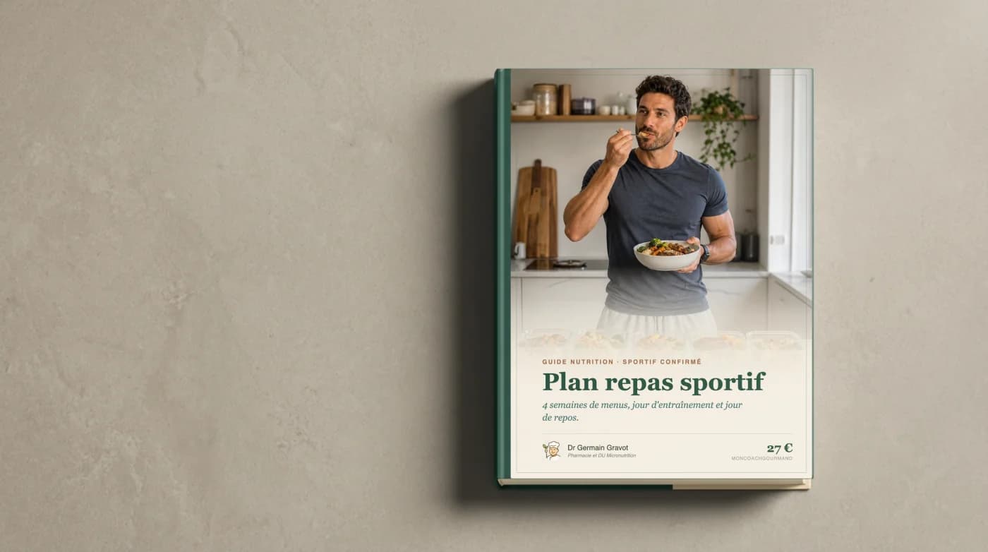 Couverture du guide Plan repas sportif de MonCoachGourmand