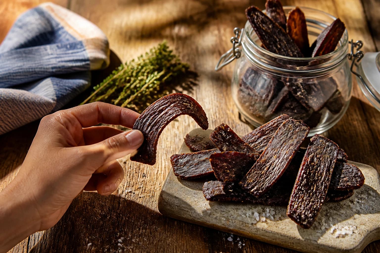 Etape 4 : Surveiller et valider le séchage — Beef jerky au poivre noir maison