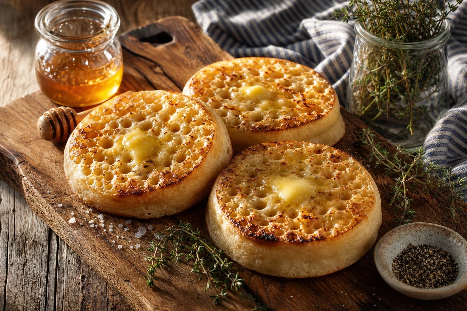 Crumpets maison : la recette anglaise alvéolée