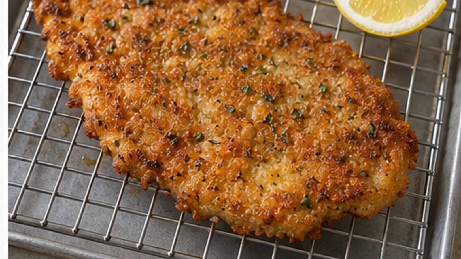 Etape 4 : Vérifier et servir — Escalope de dinde panée au four light