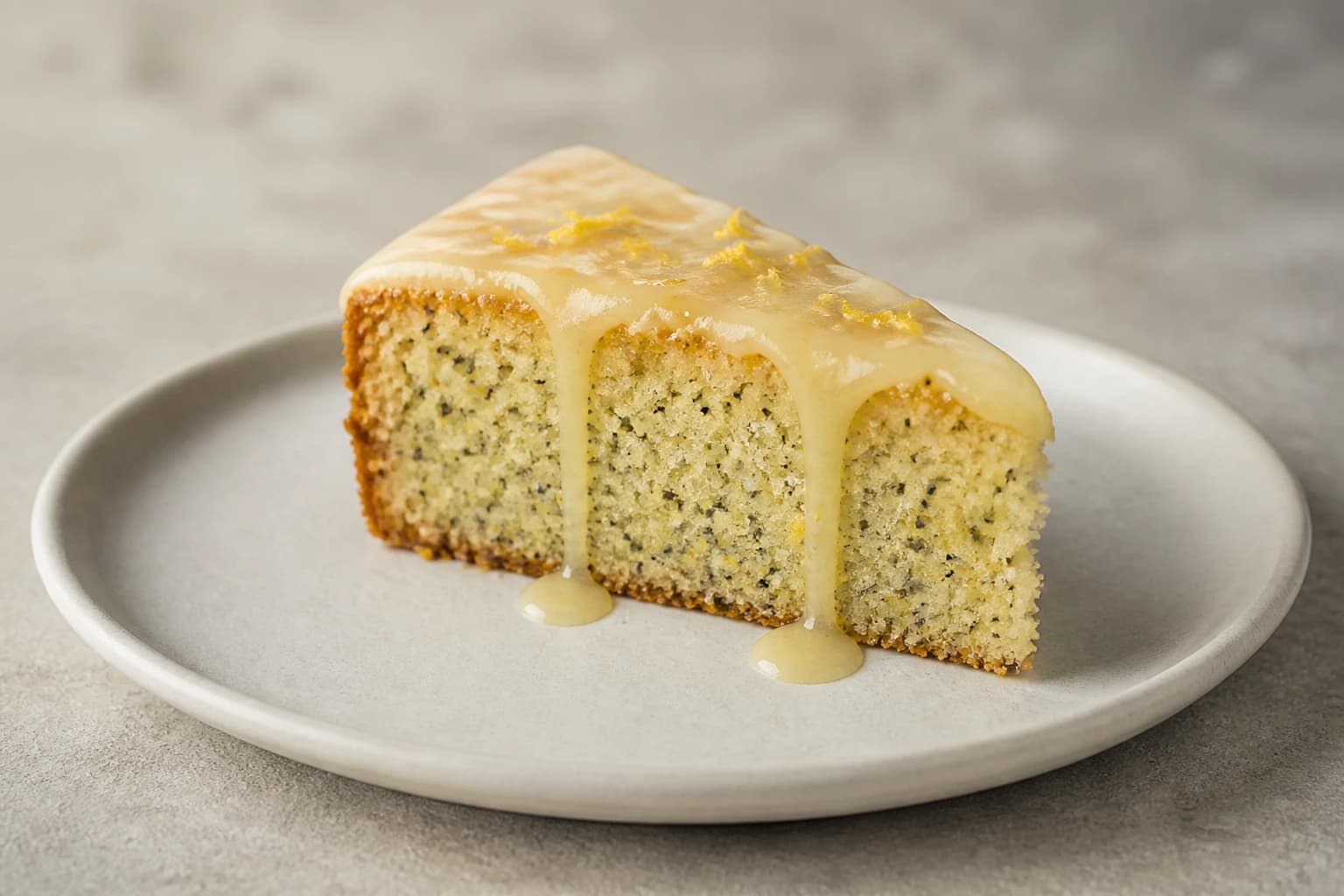 Gâteau citron-pavot moelleux