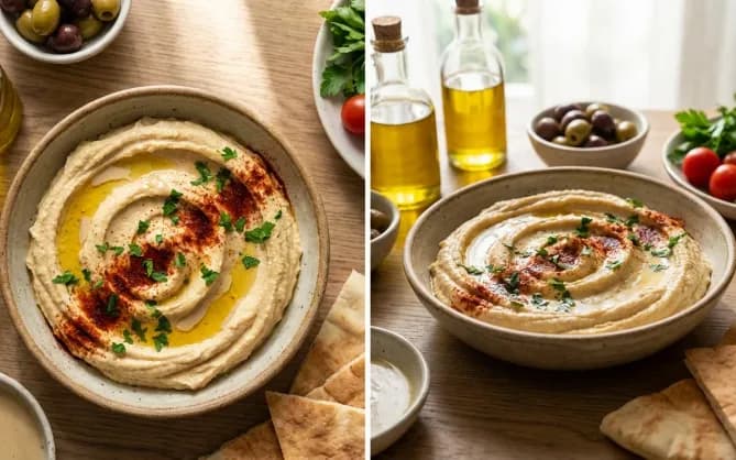 Houmous maison ultra-crémeux au tahini
