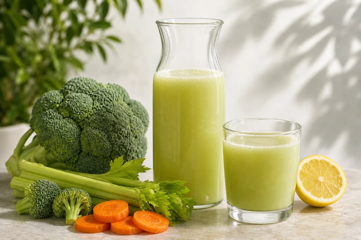 Etape 3 : Extraire en alternant les textures — Jus brocoli orange céleri citron : bien le doser