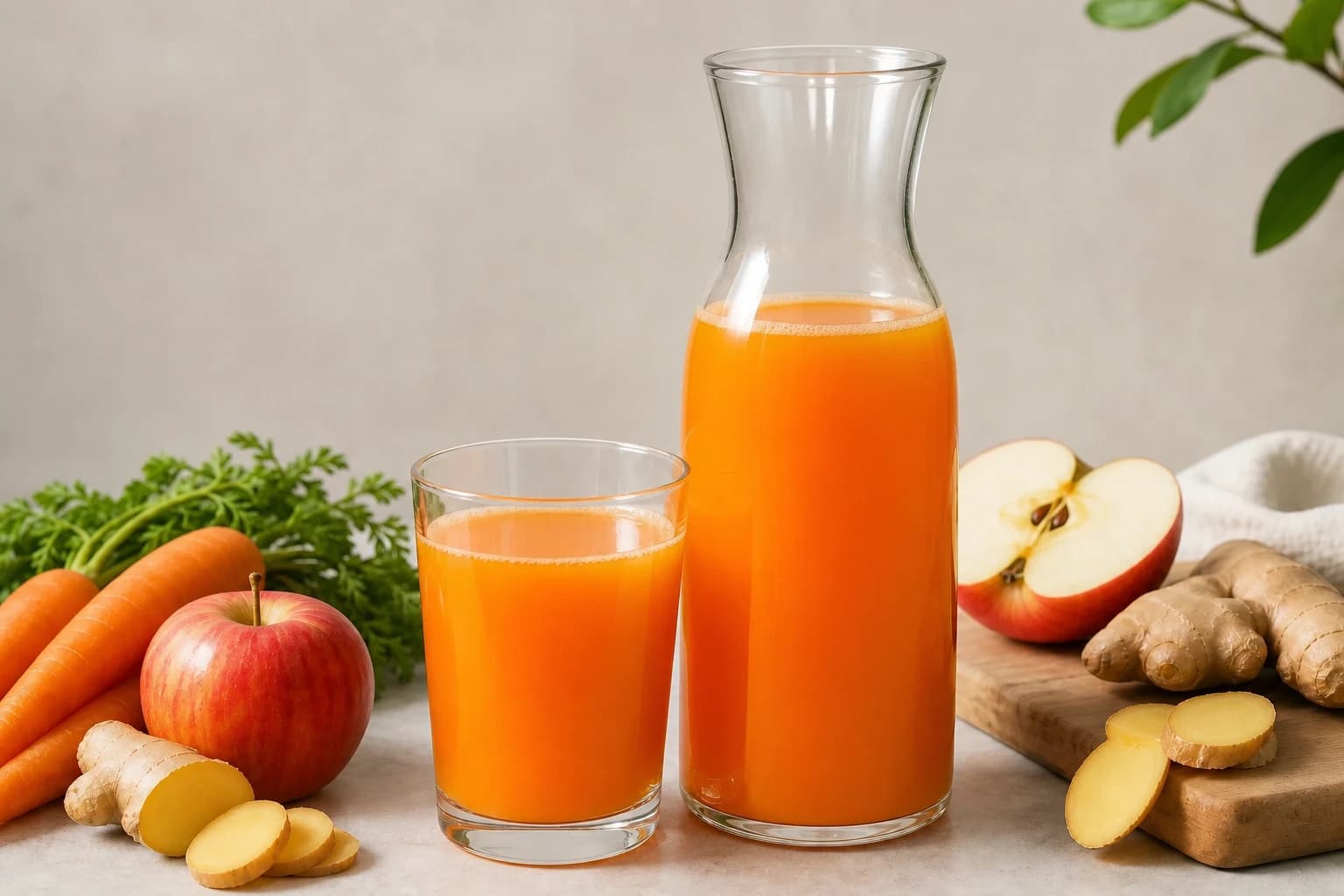 Etape 1 : Laver et trier les ingrédients — Jus carotte pomme gingembre : le bon équilibre