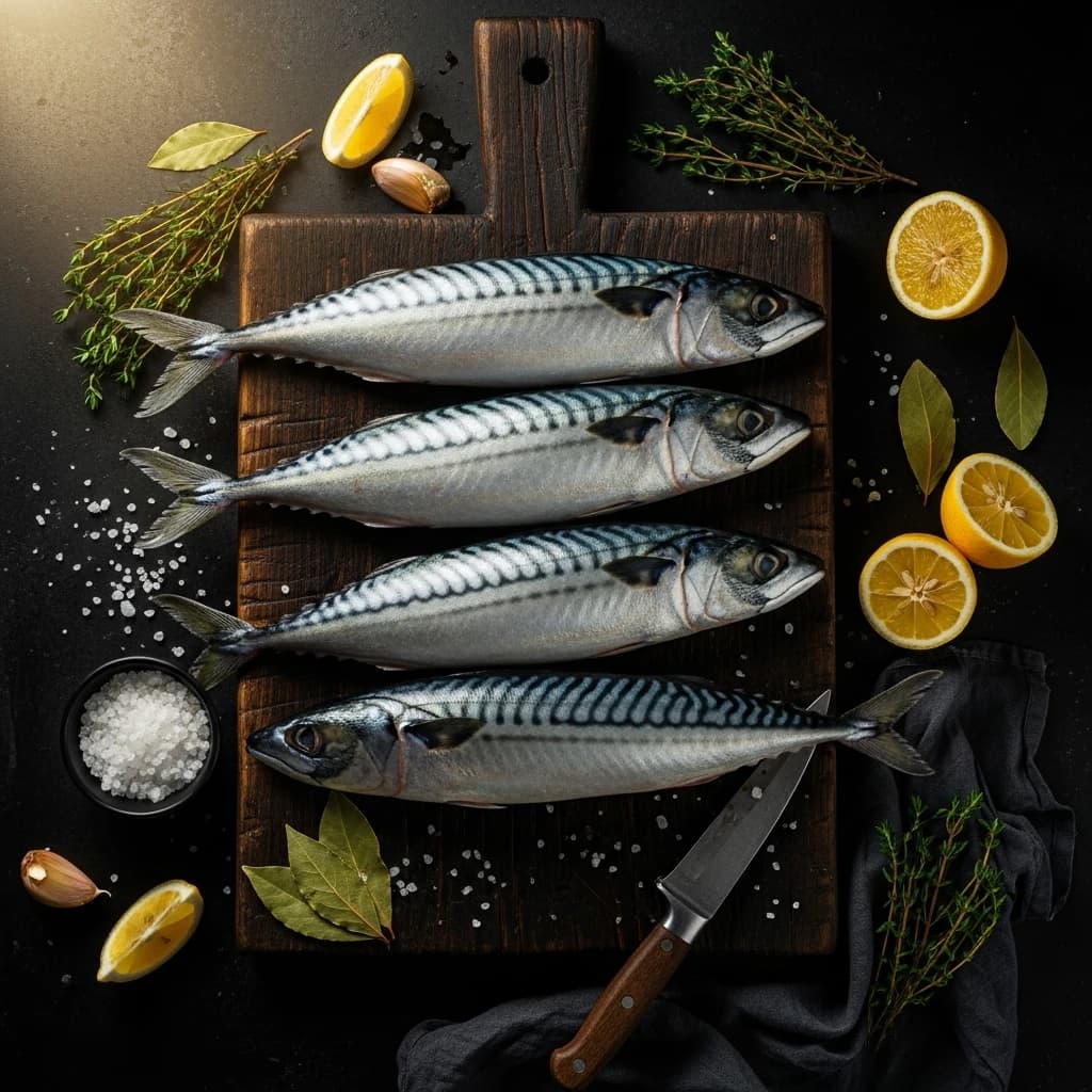 Etape 1 : Préparer les maquereaux frais — Maquereaux à la Moutarde en Bocal (255 kcal, 120 min)