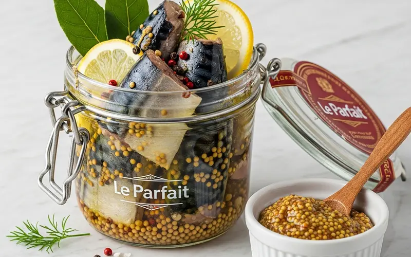 Maquereaux à la Moutarde en Bocal (255 kcal, 120 min)