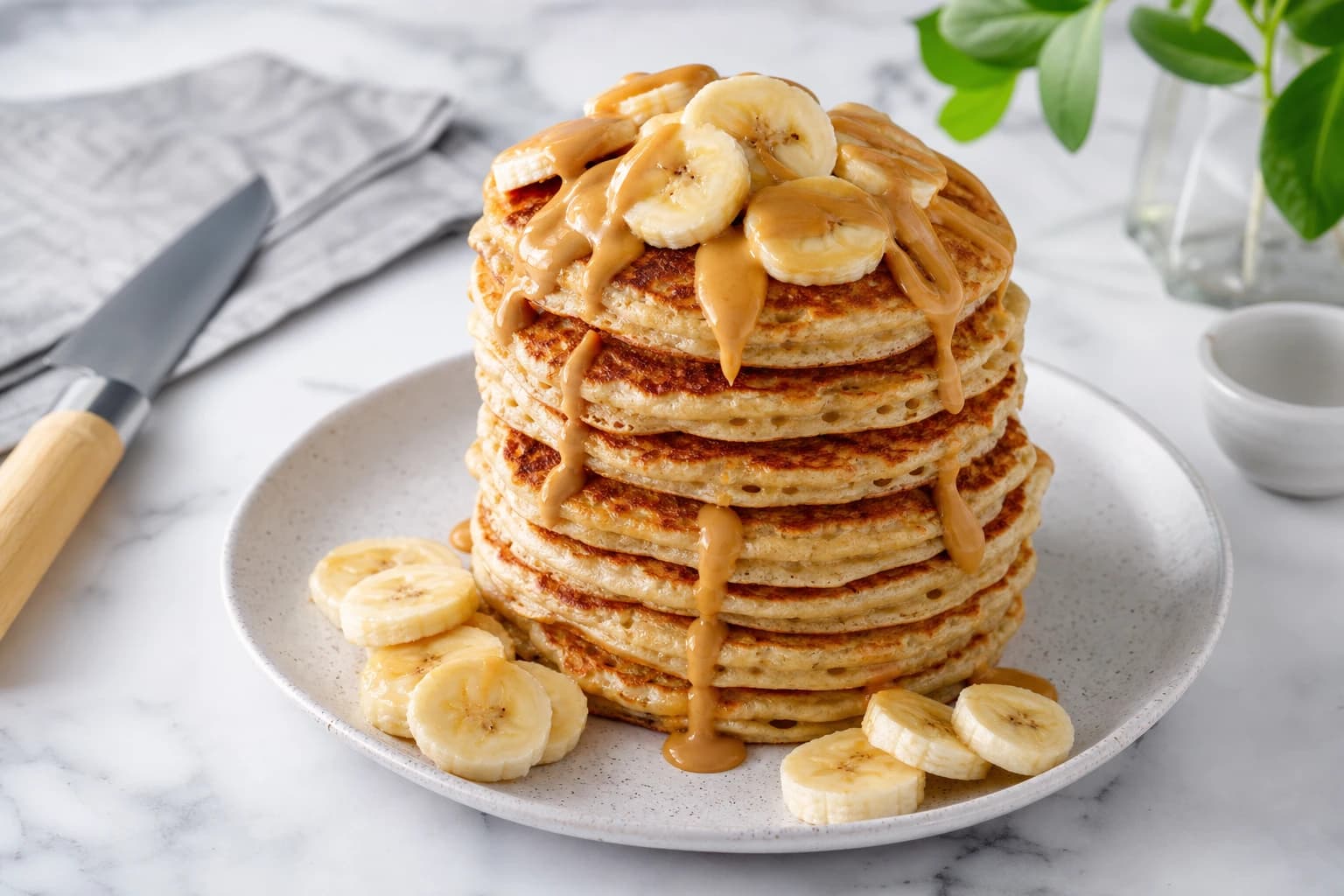 Pancakes protéinés banane : 2 min au blender
