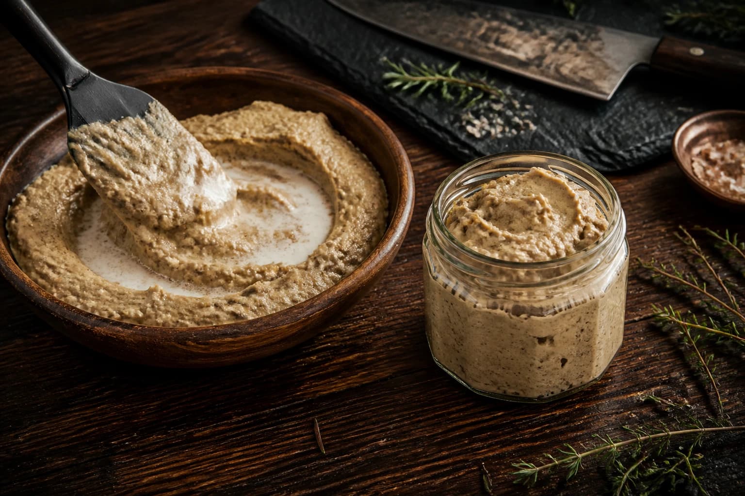 Etape 4 : Ajuster la texture et conditionner — Pâte à tartiner protéinée choco-noisette