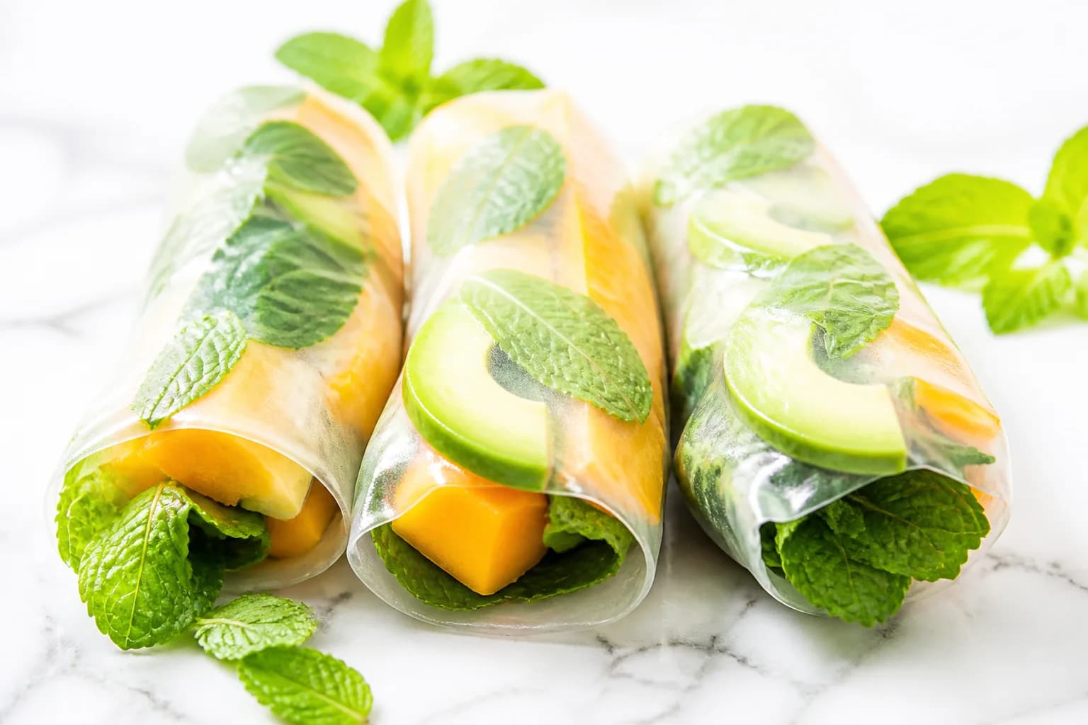 Rouleaux de printemps avocat & mangue