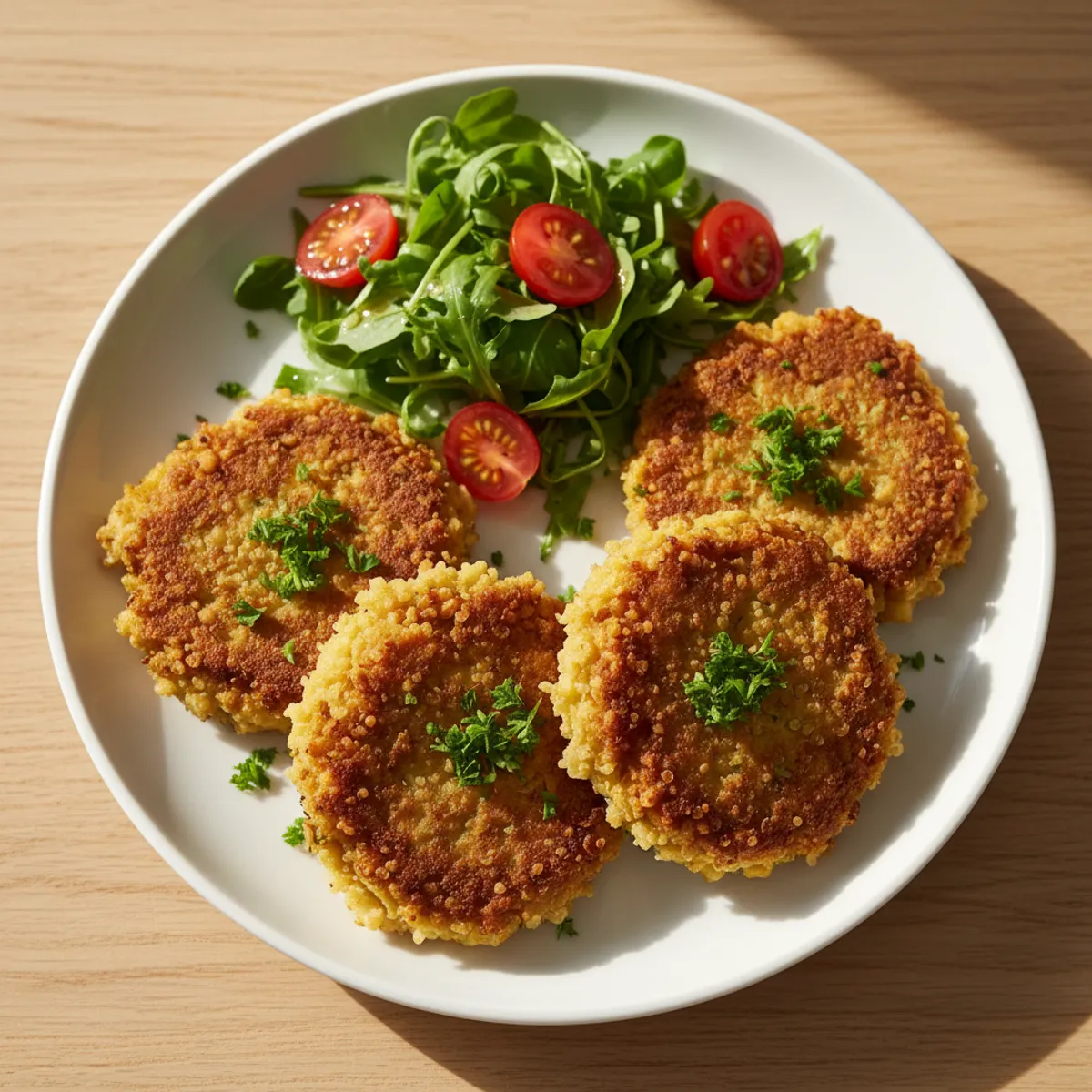 Steak Végétarien Pois Chiches et Quinoa (220 kcal, 35 min)