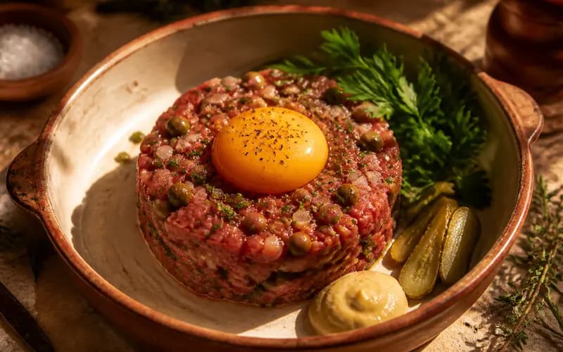 Tartare de bœuf charolais classique