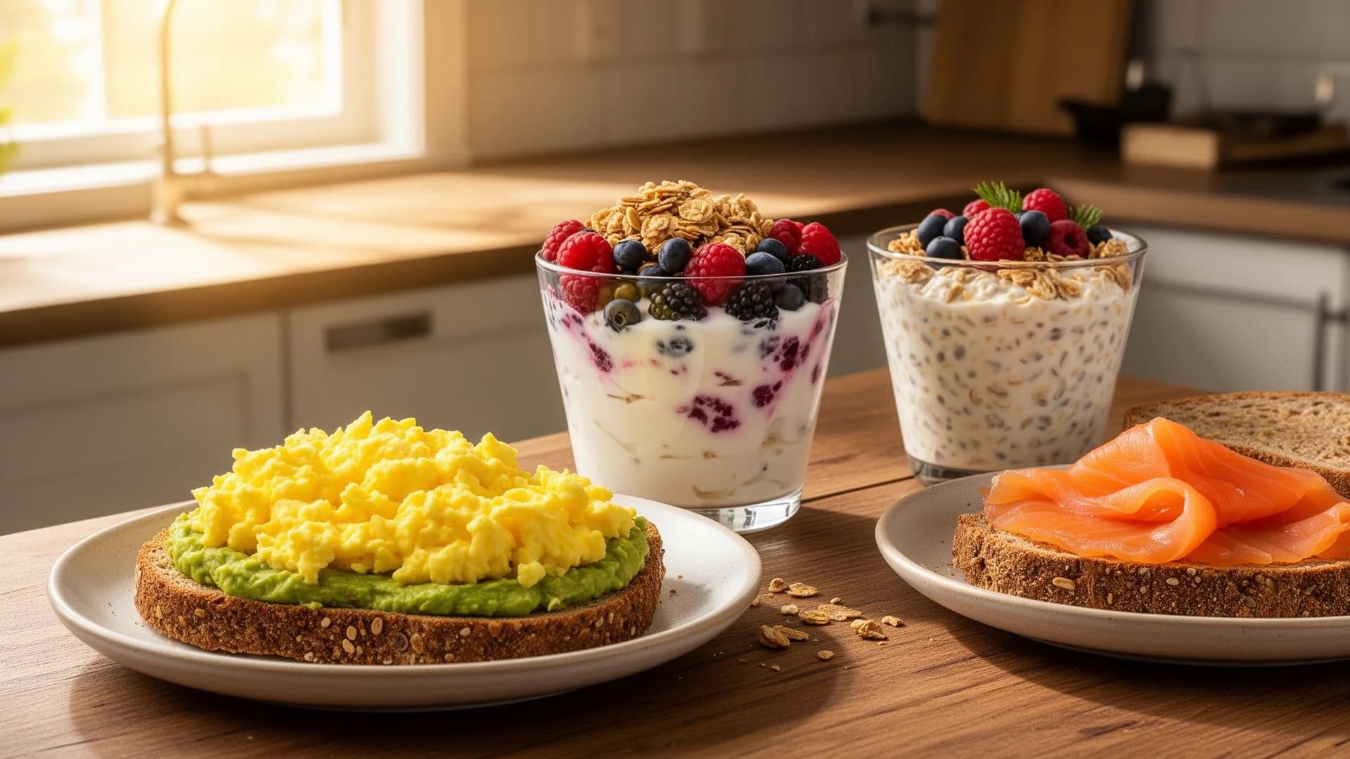 Petit-déjeuner protéiné healthy