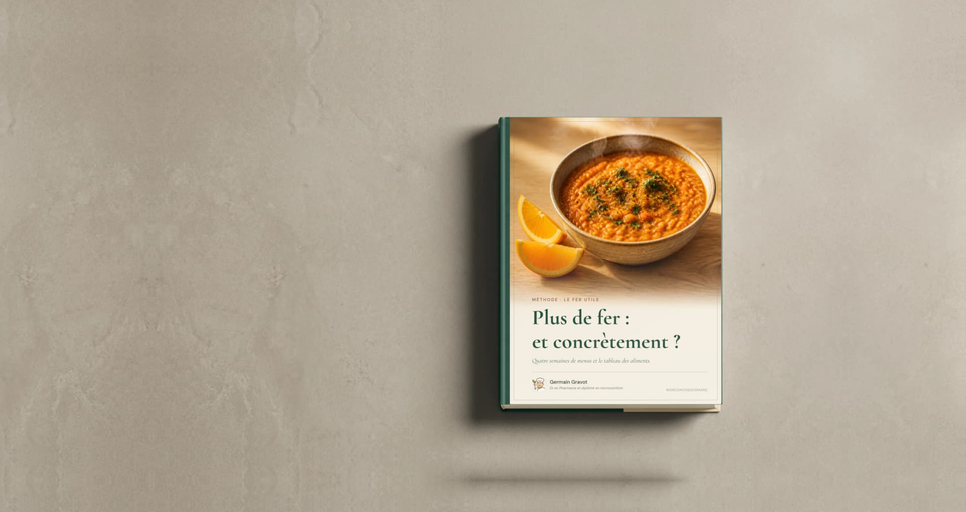 Couverture du guide Plus de fer : et concrètement ? de MonCoachGourmand