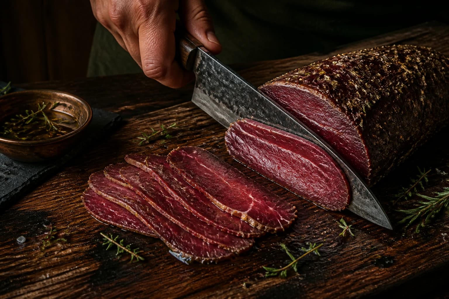 Etape 1 : Trancher la viande finement — Beef jerky maison : 5 étapes faciles