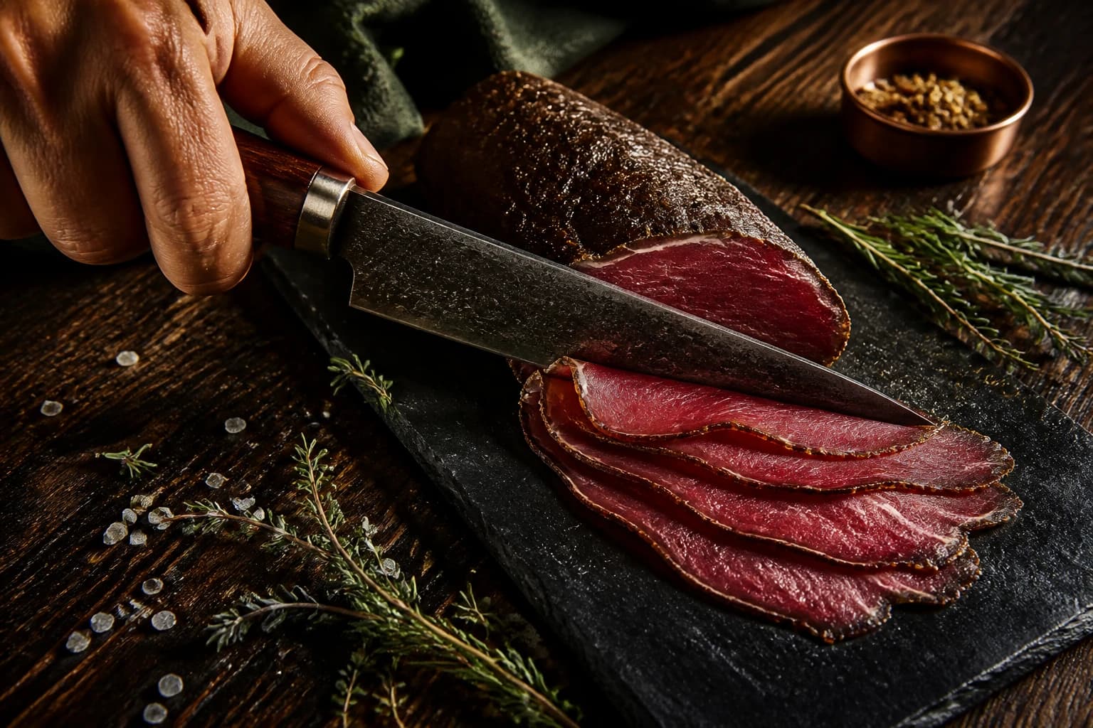 Etape 1 : Préparer et trancher la viande — Beef jerky miel moutarde maison