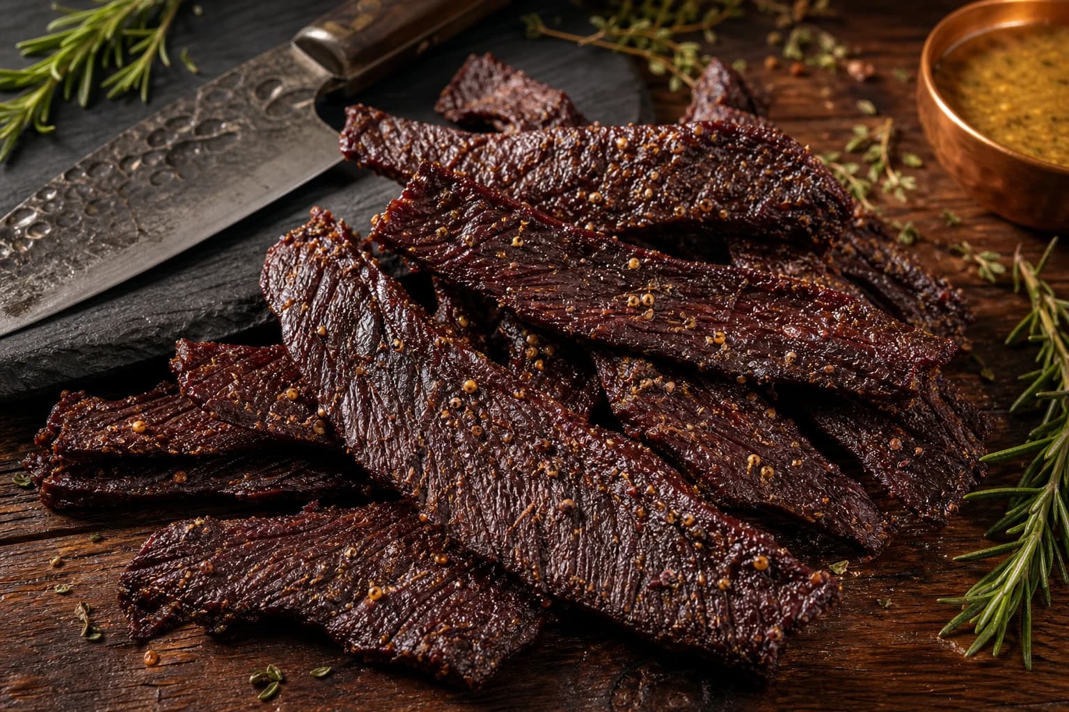 Beef jerky miel moutarde maison