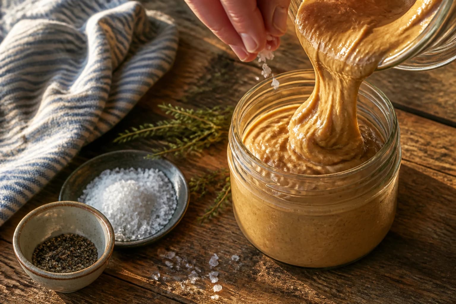 Etape 4 : Assaisonner, personnaliser et mettre en pot — Beurre de cacahuète maison en 10 minutes