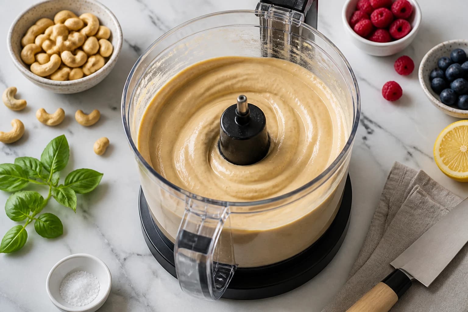 Etape 3 : Mixer jusqu'à consistance crémeuse — Beurre de cajou maison super crémeux