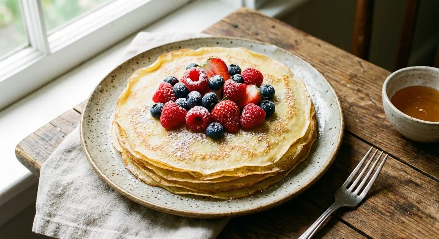 Crêpes rapides et moelleuses