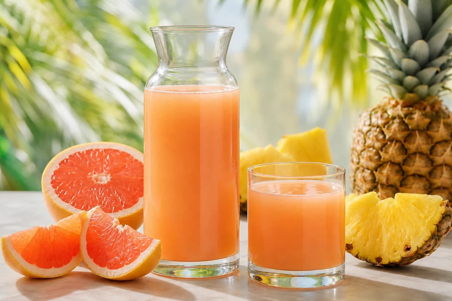Etape 1 : Préparer le pamplemousse — Jus pamplemousse ananas : doux, frais et bien dosé