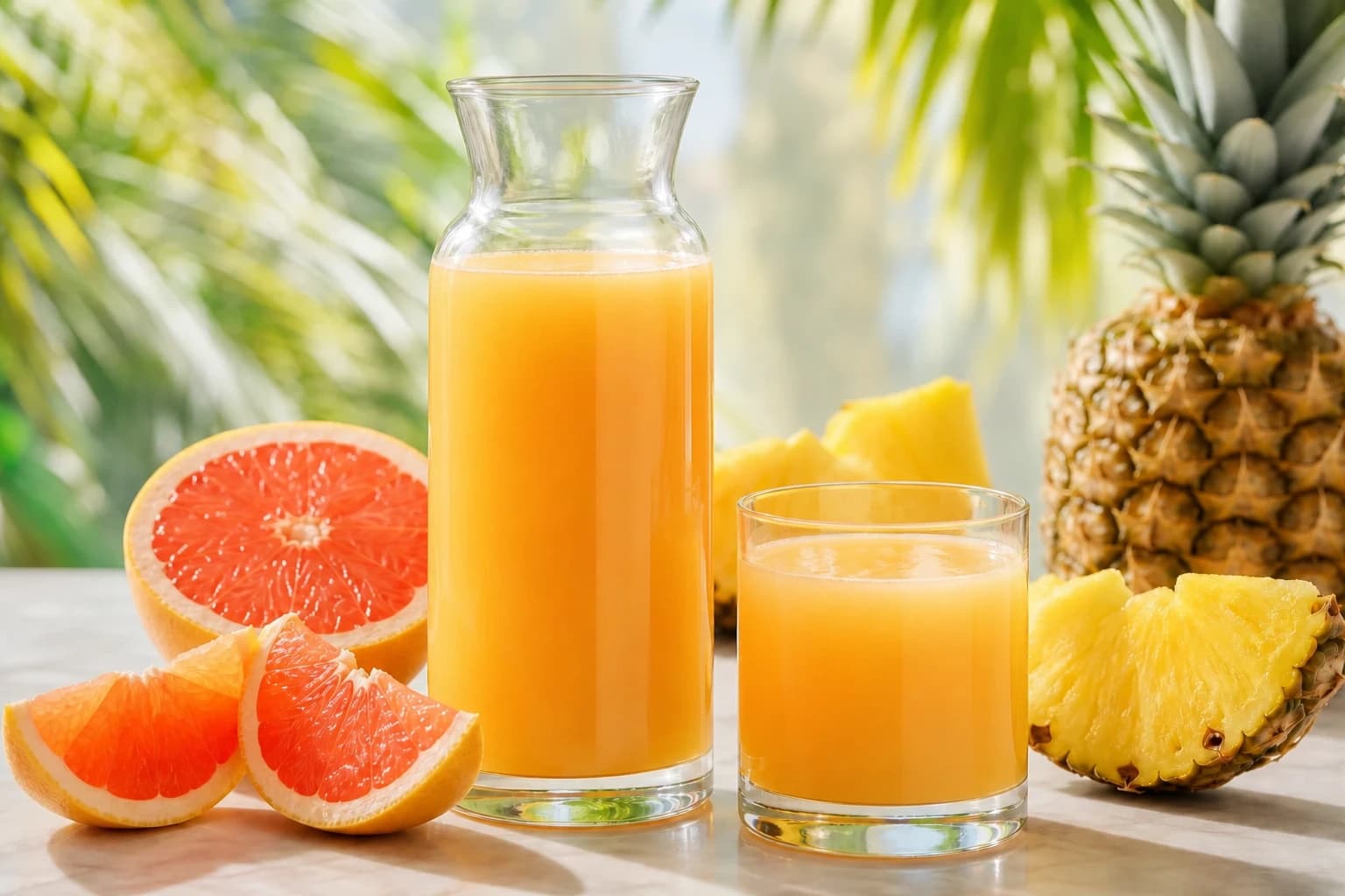 Etape 2 : Découper et goûter l'ananas — Jus pamplemousse ananas : doux, frais et bien dosé