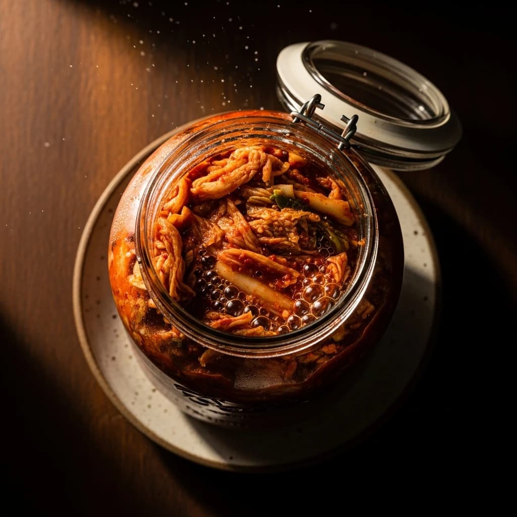 Etape 4 : Lancer la lactofermentation — Kimchi Maison Facile : Recette Coréenne Fermentée Vegan