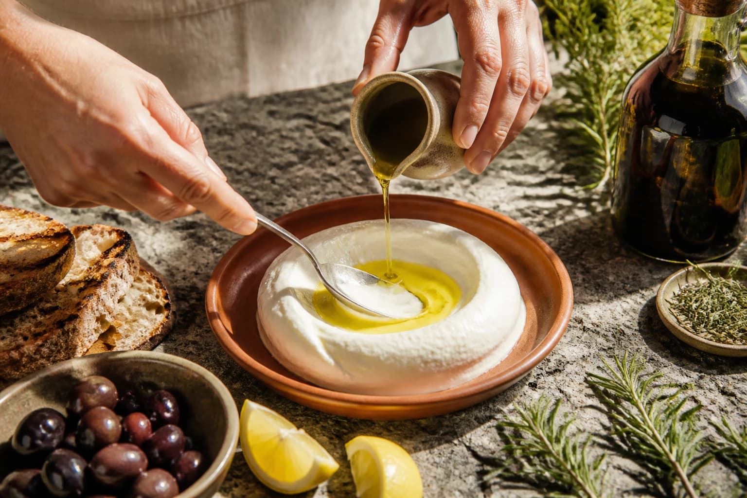 Etape 3 : Démoulage et dressage — Labneh maison au zaatar : 3 ingrédients