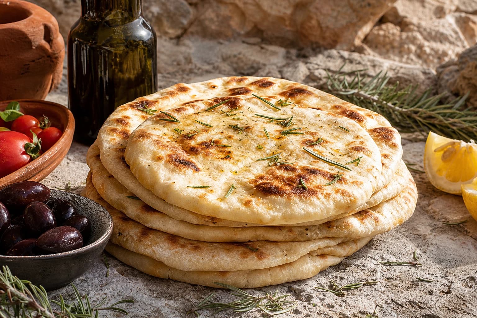 Pain pita maison : moelleux et gonflé à la poêle