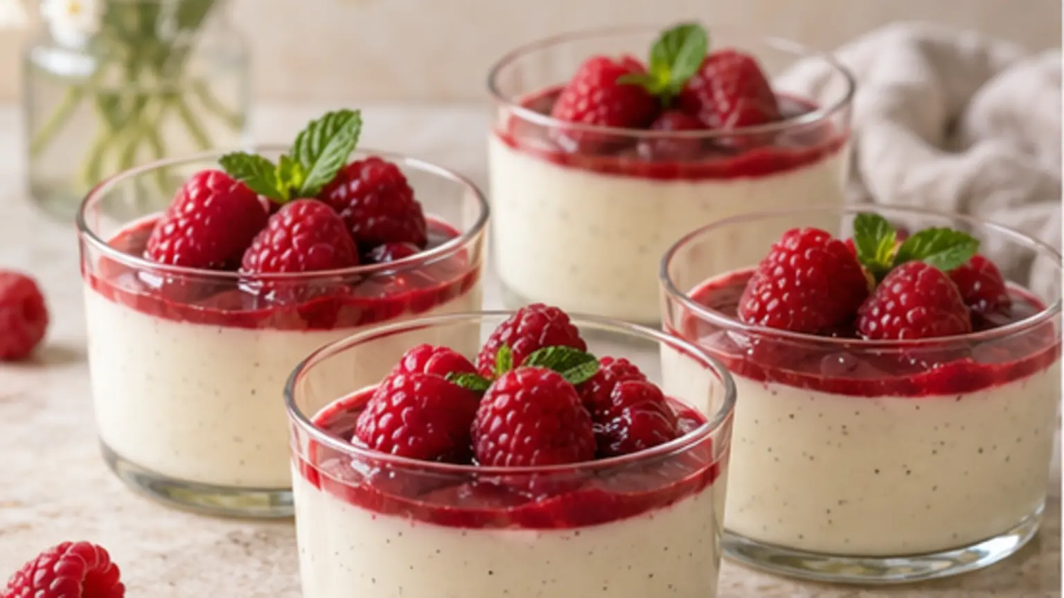 Panna cotta au yaourt : douce et légère