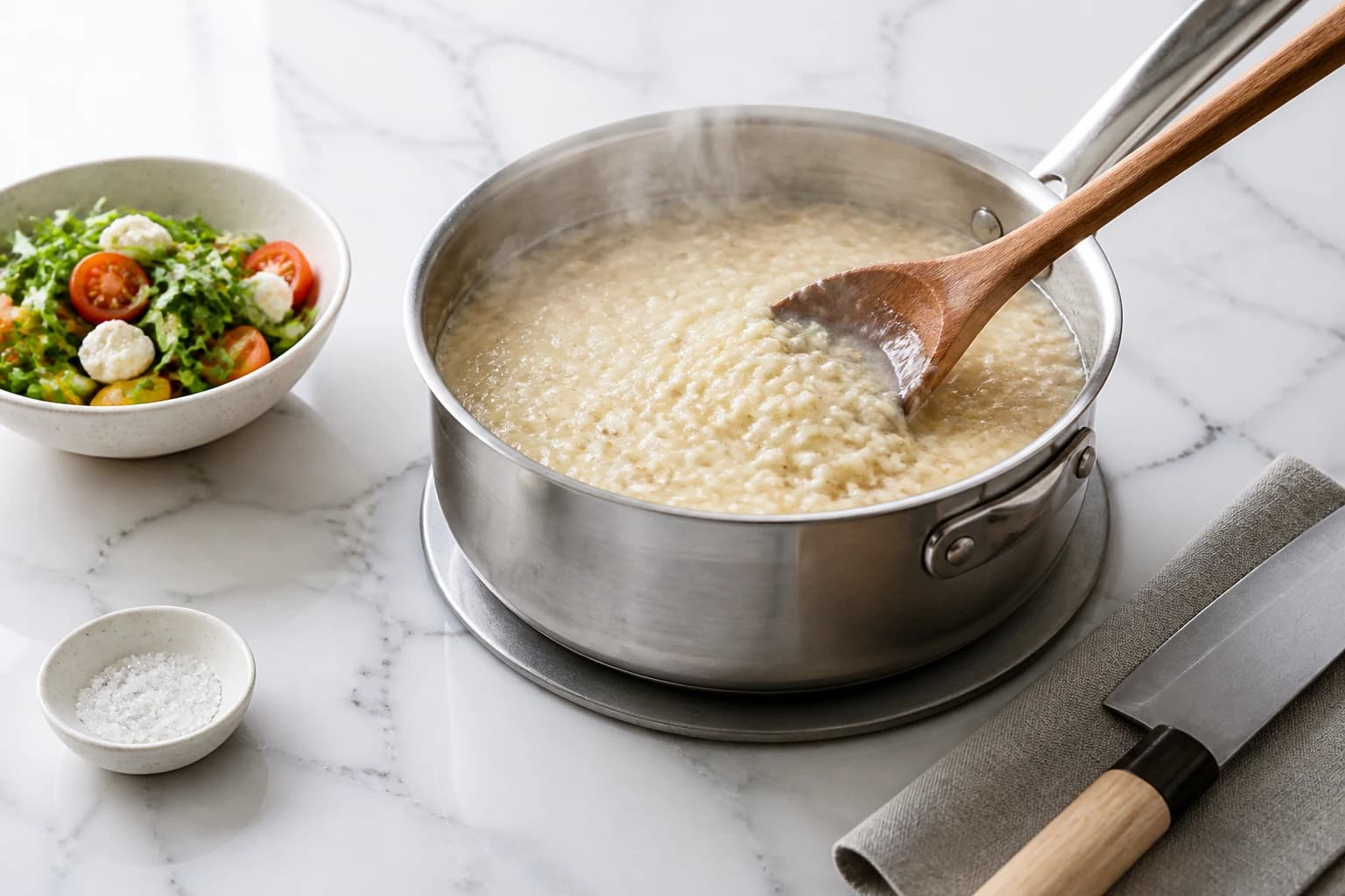 Etape 2 : Cuire le porridge — Porridge millet pomme cannelle : 7 bienfaits nutritionnels en 25 min