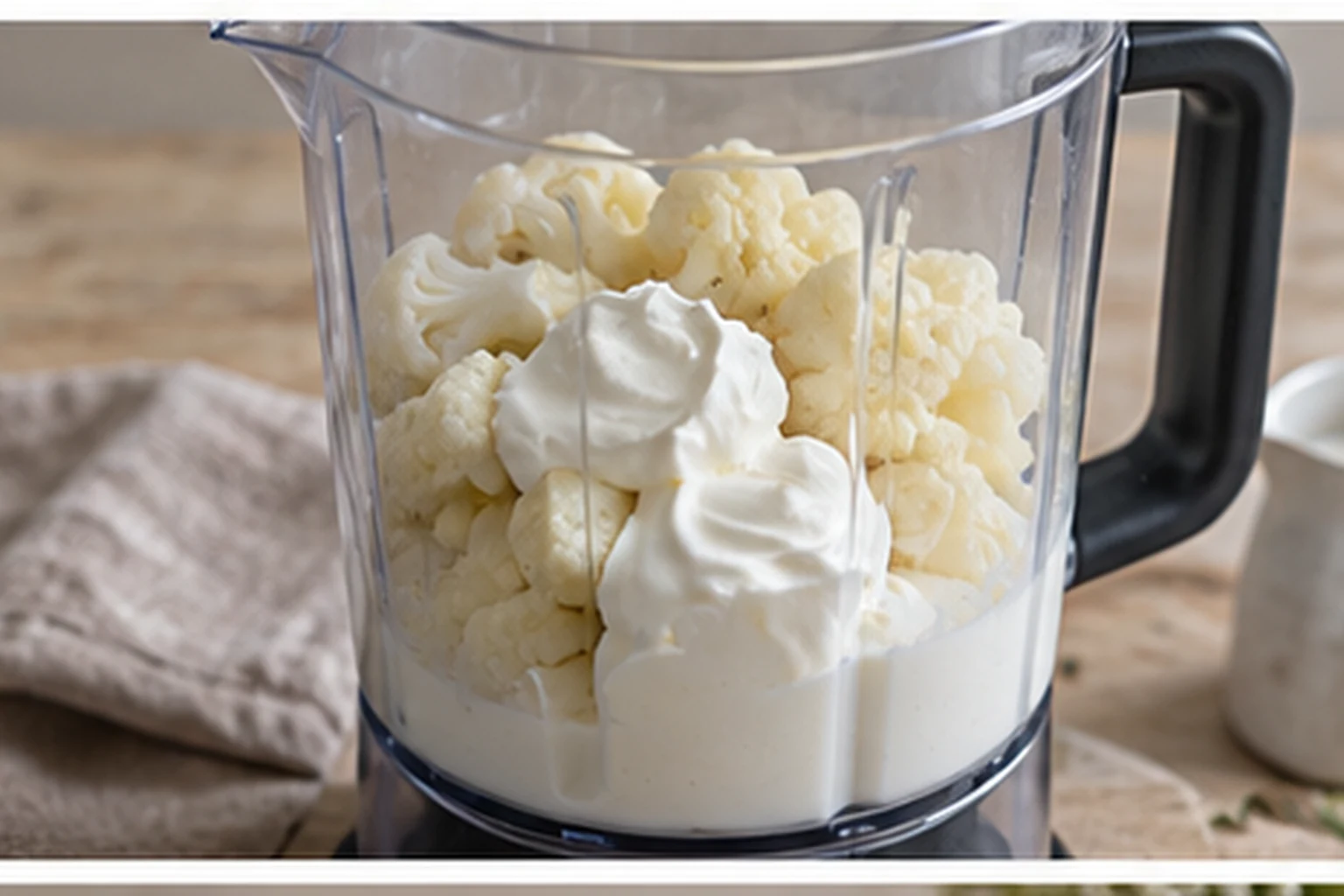 Etape 3 : Mixer la mousseline — Purée de chou-fleur façon mousseline légère