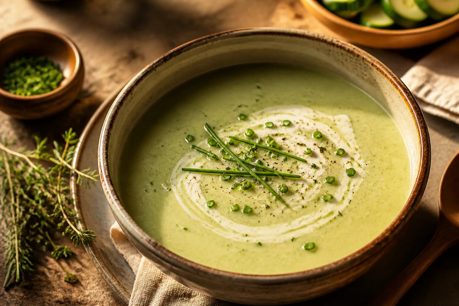 Vichyssoise courgette & poireau
