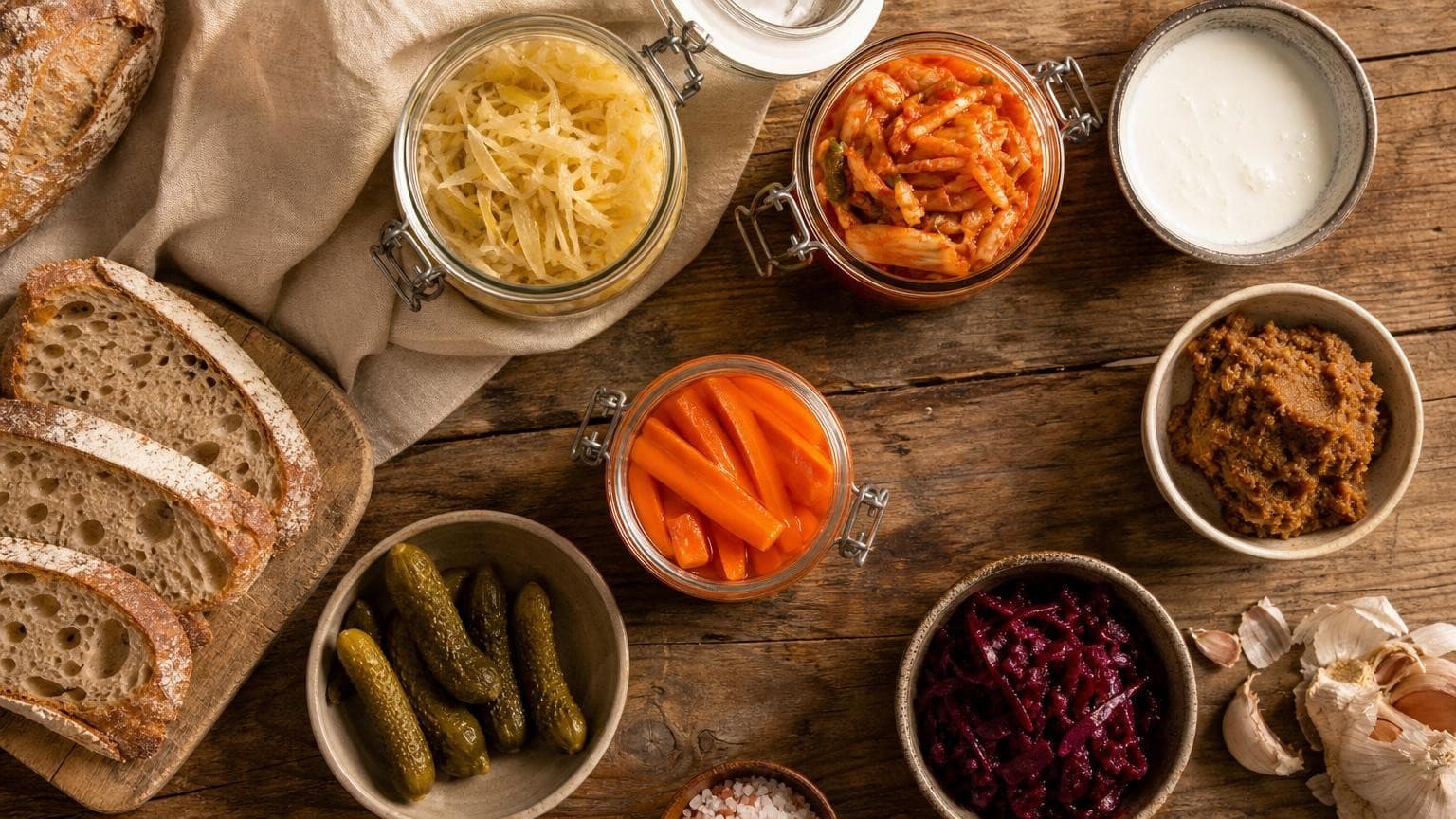 Bienfaits des aliments fermentés : guide complet