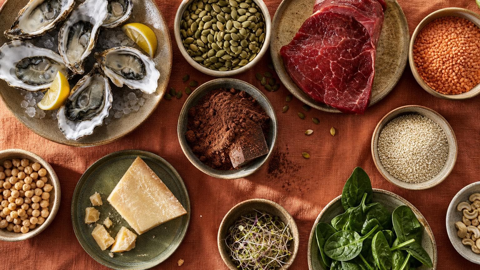 Aliments riches en zinc : le top 30 et conseils