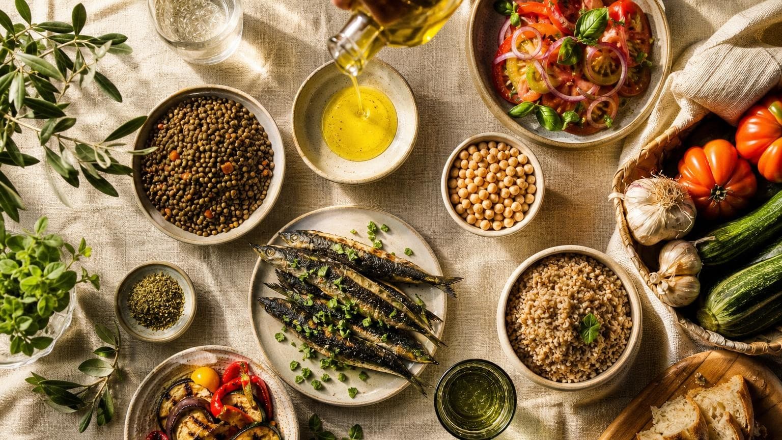Diète méditerranéenne : liste aliments à privilégier