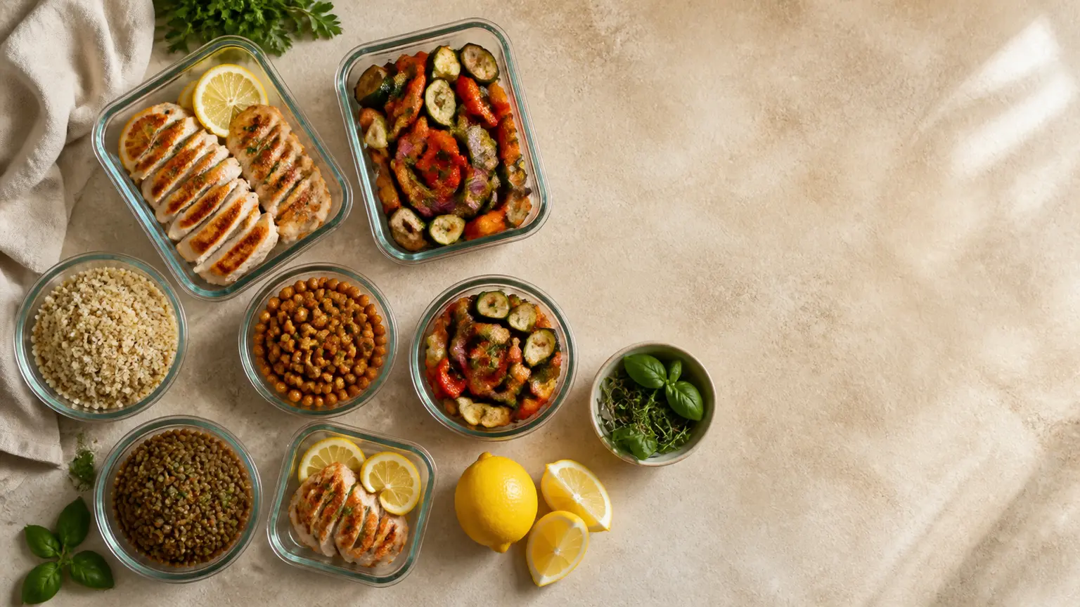 Meal prep perte de poids : menu 7 jours minceur