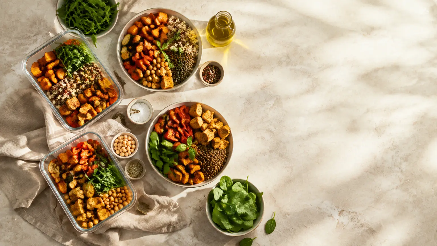 Menu vegan sportif : 7 jours riches en protéines